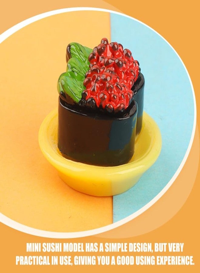 Vaguelly 24pcs Simulated Japanese Sushi Miniatures Lifelike Dollhouse Decoration Realistic Sushi Models for Home Decor and Photography Props for Miniature Display - Image 3
